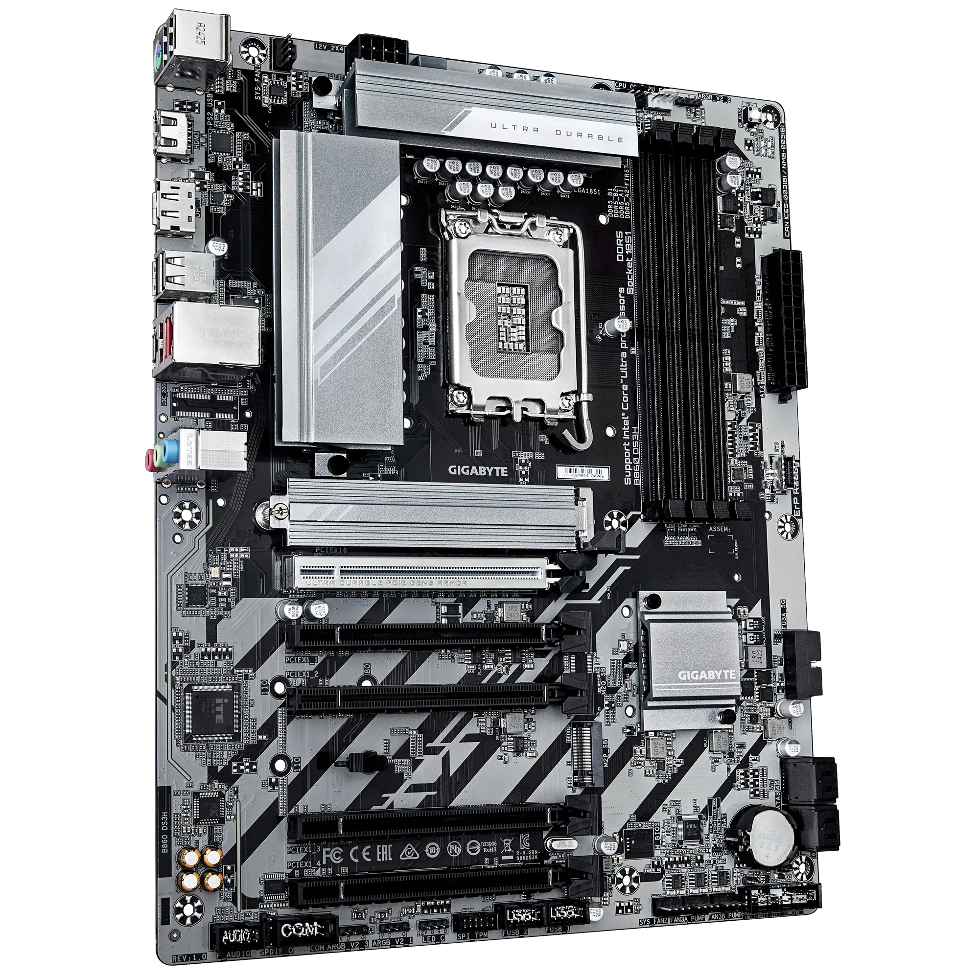 GIGABYTE Intel® B860 Chipset for LGA 1851; 4x DDR5; 2x M2; HDMI/DP ; ATX - image 3