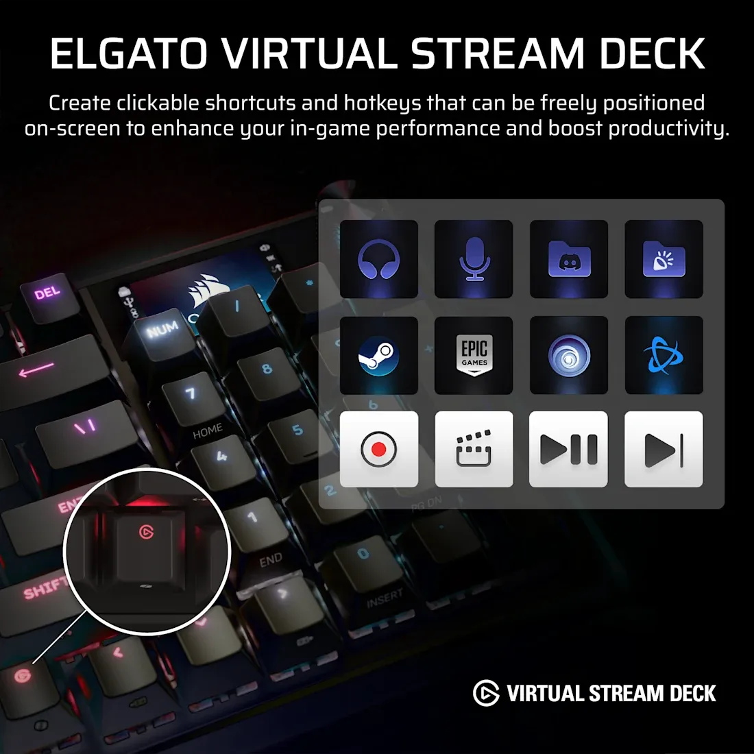 Corsair VANGUARD PRO 96% Hall Effect Gaming Keyboard - MGX Hyperdrive magnetic switches - Black. - image 4