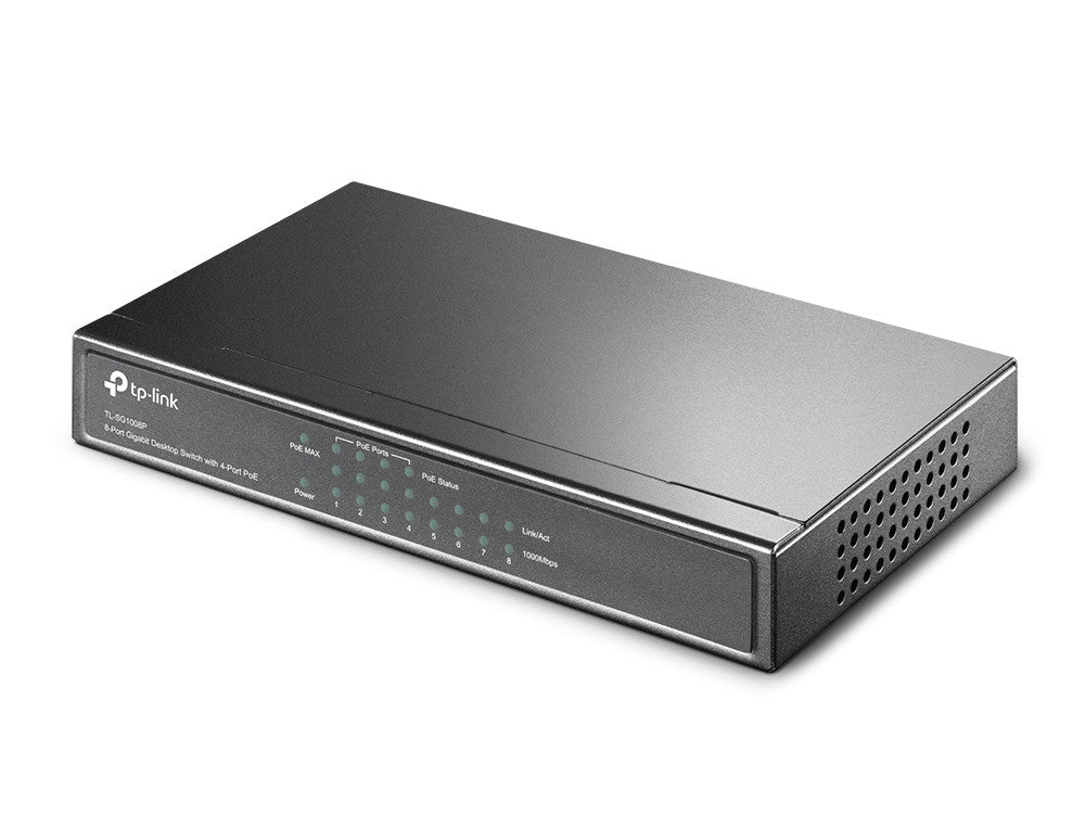TP-Link 8-Port Gigabit 4 PoE+ Desktop Switch | TL-SG1008P - image 3