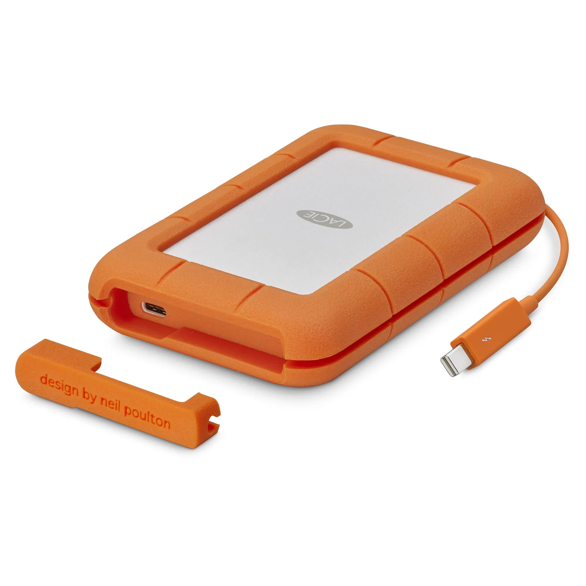 Seagate LaCie 5TB Rugged Mini USB-C; USB3.0; Drop; Crush and Rain Resistant - Silver and Orange - image 13