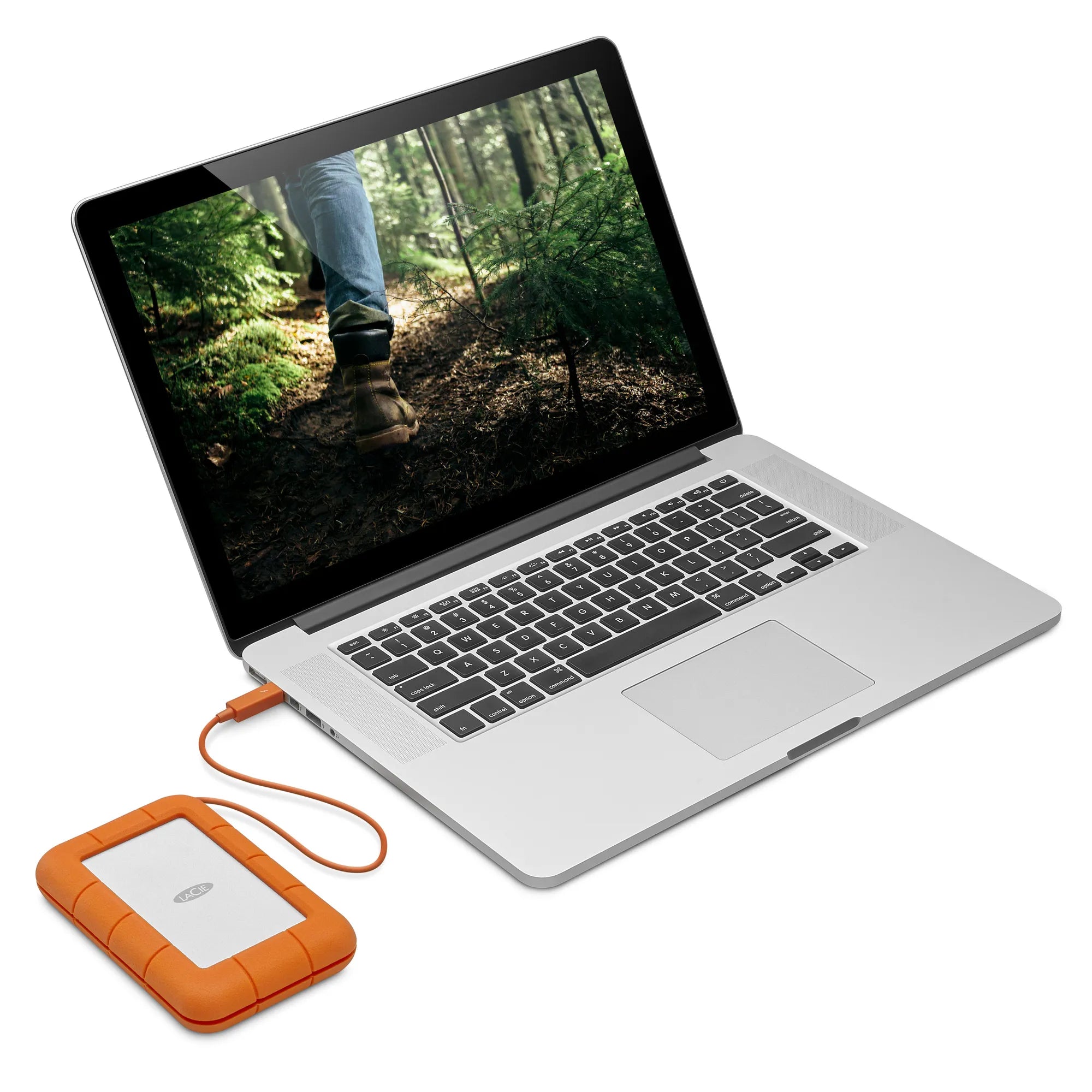 Seagate LaCie 5TB Rugged Mini USB-C; USB3.0; Drop; Crush and Rain Resistant - Silver and Orange - image 16