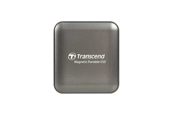 TRANSCEND 4 TB ESD420C USB3.2 TYPE C (USB 20Gbps) MAGNETIC PORTABLE SSD MagSafe Compatiable  R/W up to 2000MB/s - Iron Grey
