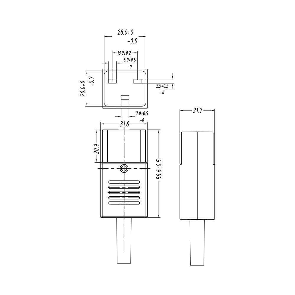LINKQNET IEC C19 FEMALE REWIRABLE POWER CONNECTOR