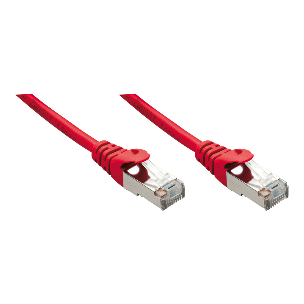 LINDY 0.5M F/UTP CABLE CAT5E RED (48235)