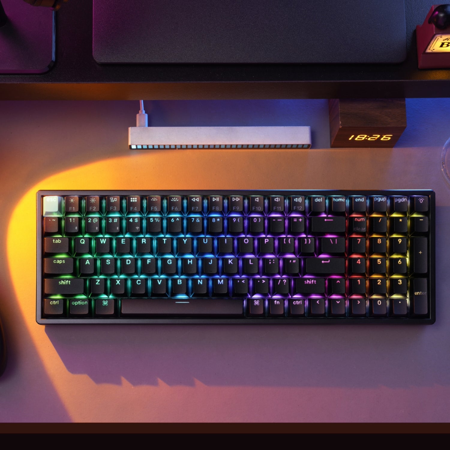 Keychron K4 HE 96% Magnetic Switch Hot-Swap RGB Wireless Keyboard – Black – image 10