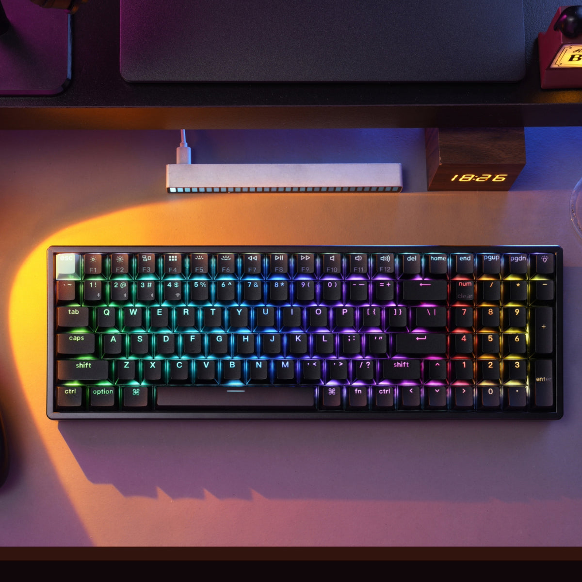 Keychron K4 HE 96% Magnetic Switch Hot-Swap RGB Wireless Keyboard – Black – image 10
