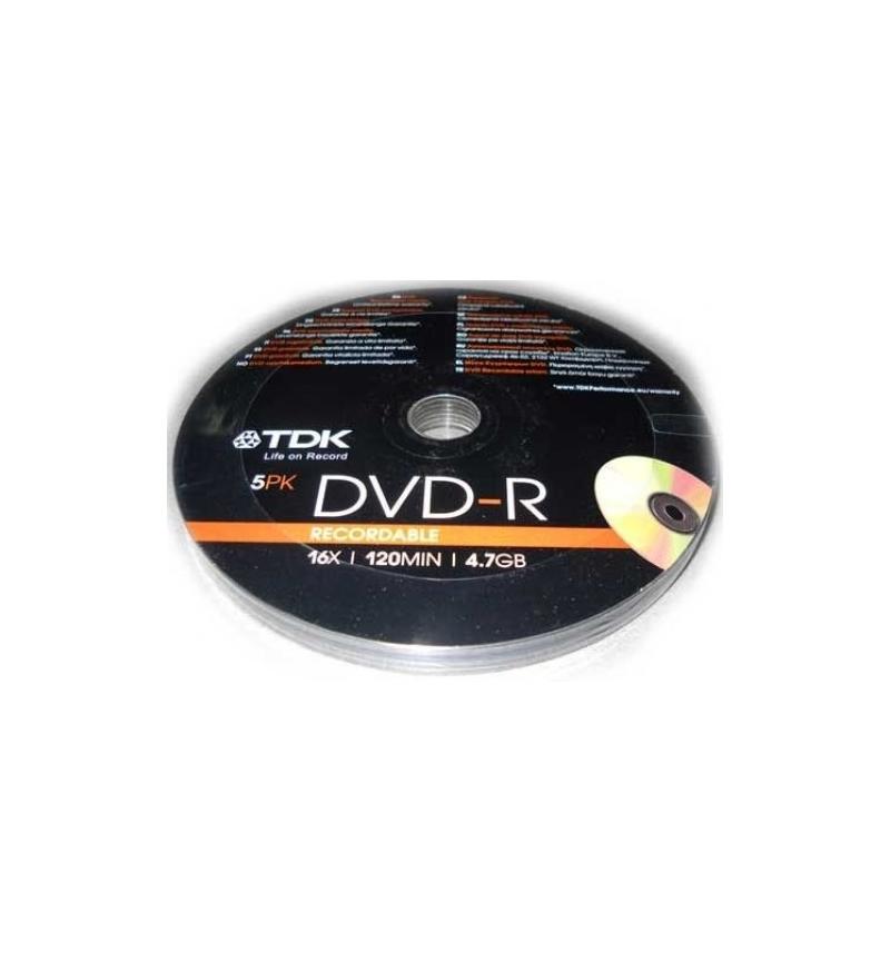 DVD-R 5PK 16X 120MIN 4.7GB