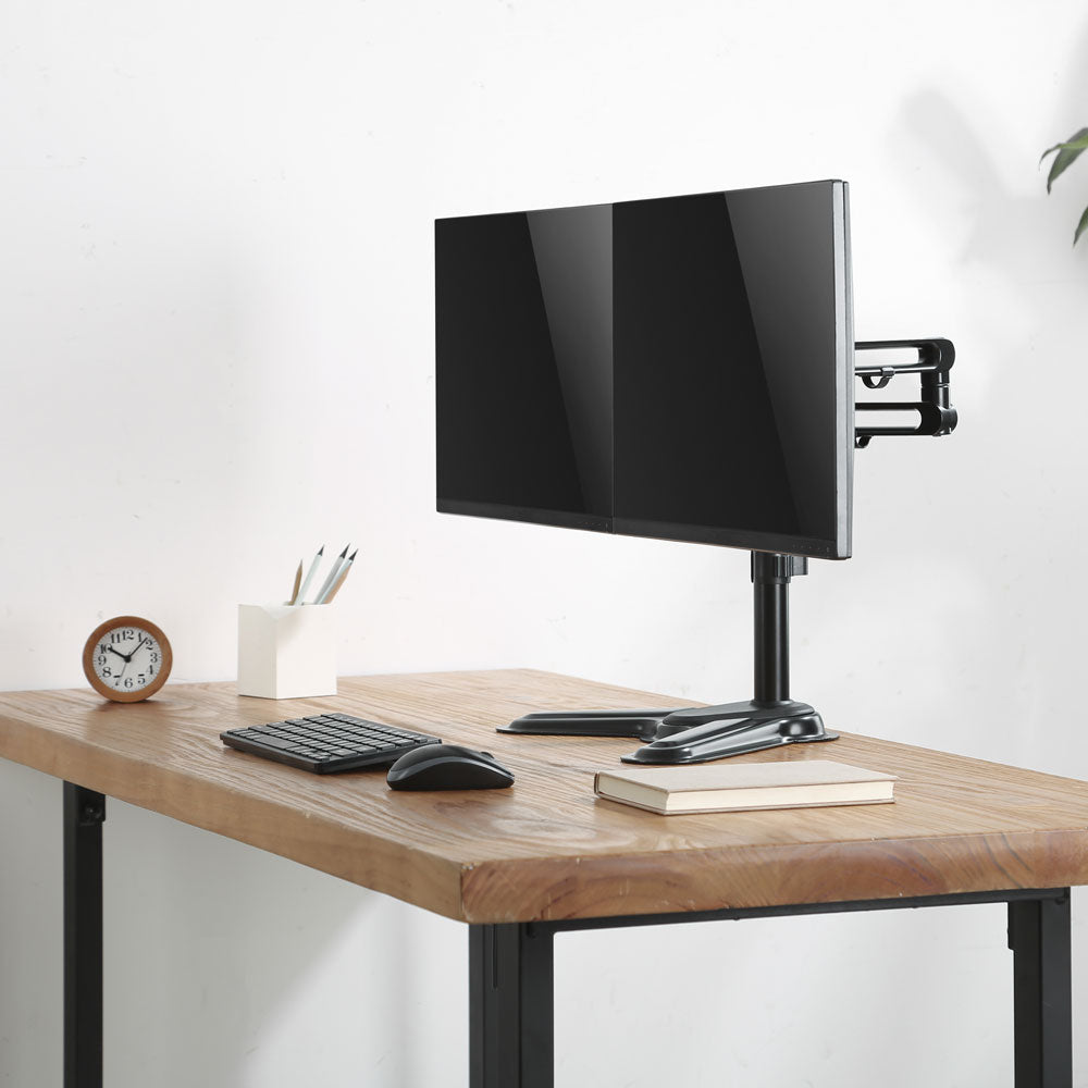 17-32 INCH DUAL PREMIUM ARTICULATING ALUMINIUM MONITOR STAND