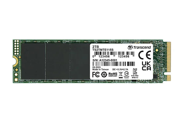 TRANSCEND 250GB MTE115S PCI-E GEN 3x4 M.2 2280 SSD 3D NAND - 3200 MB/s Read 1300 MB/s Write - 100 TBW