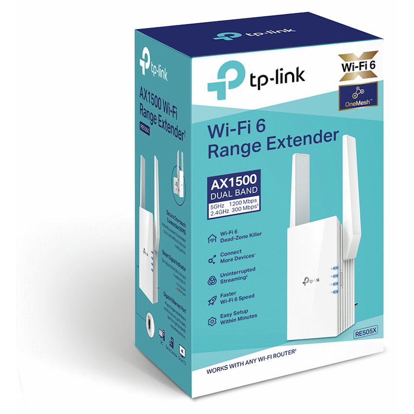 TP-Link RE505X AX1500 Wi-Fi 6 Range Extender - image 4