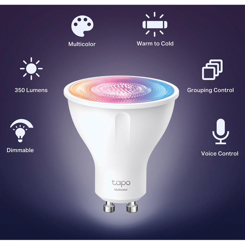 TP-Link Tapo L630 3.7w Smart Wi-Fi Multicolour, Dimmable, GU - image 4