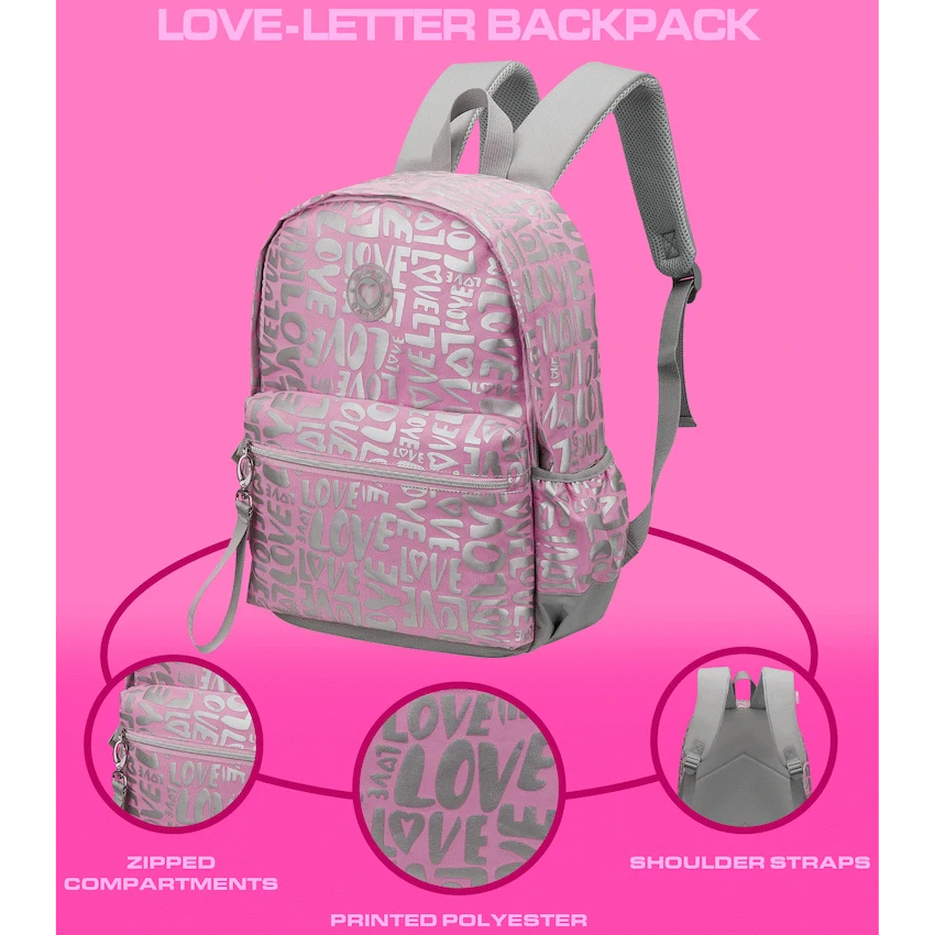 Quest Love-letter Backpack Pink - image 4