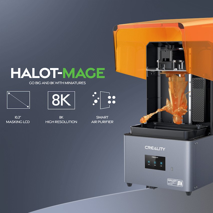 Creality Halot Mage 8K Resin 3D Printer 228x128x230 - image 4