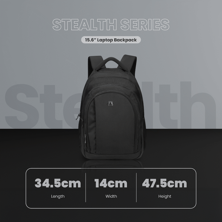 Volkano Stealth 15.6" Laptop Backpack - Black - image 4