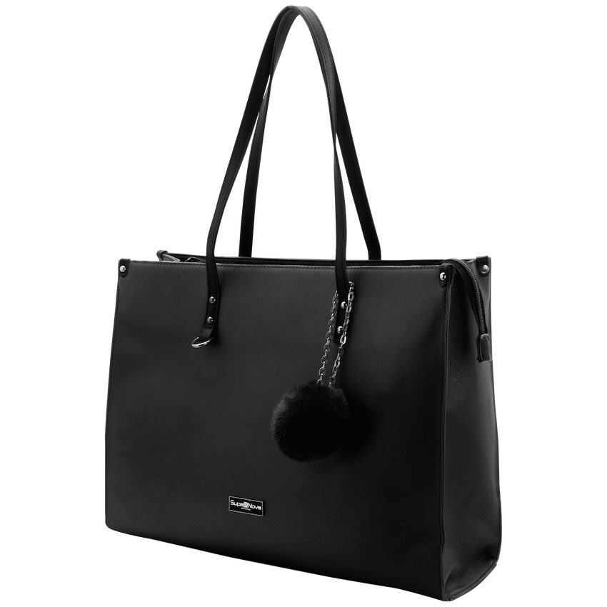 Supanova Pompom Ladies Laptop Bag - Black - image 4