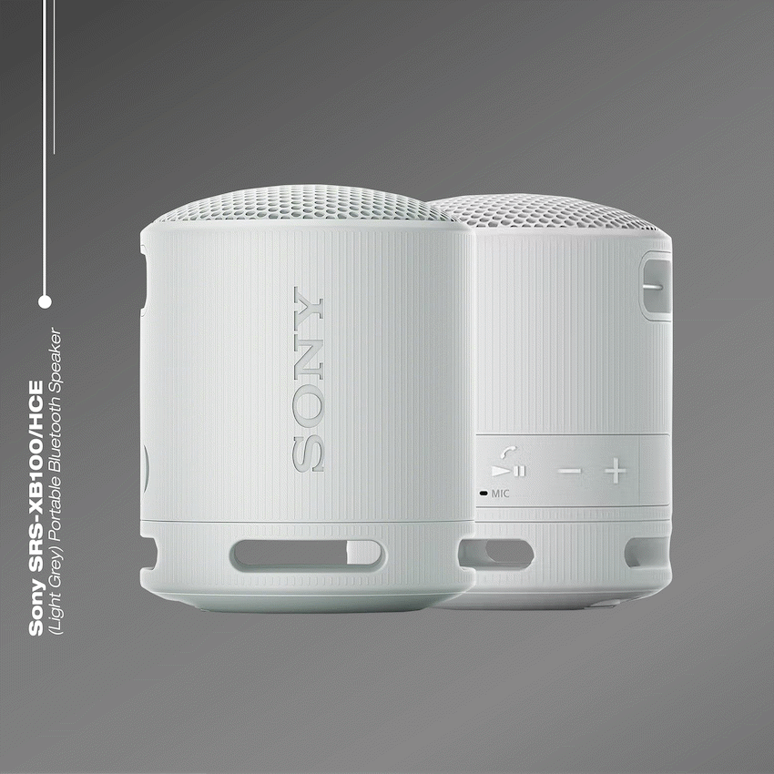 Sony XB100 Portable Bluetooth Speak - Light Grey - image 4