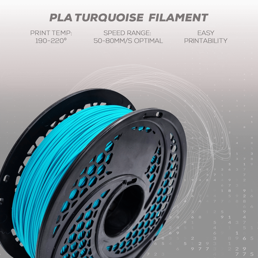 PLA Filament - Turquoise (1kg, 1.75mm) - image 4