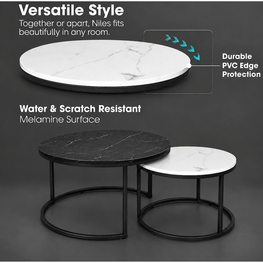 Everfurn Nile Nesting Coffee Table - Ying Yang - image 4