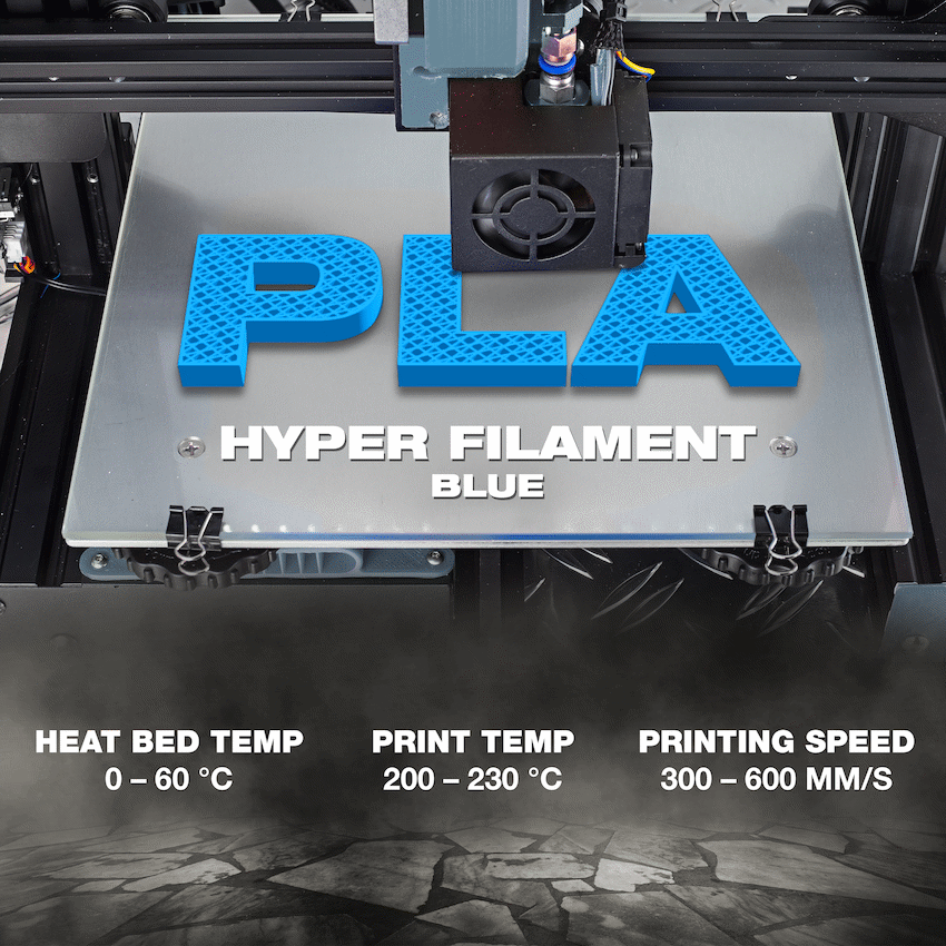 SA Filament PLA Hyper Filament 1kg - Blue - image 4
