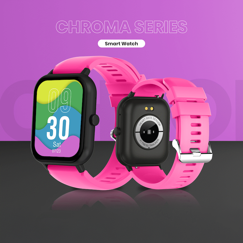 Volkano Chroma Series Smartwatch with Pink Strap - image 4