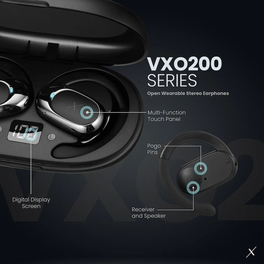 Volkano X VXO200 Open Wearable Stereo Earphones  - Black - image 4