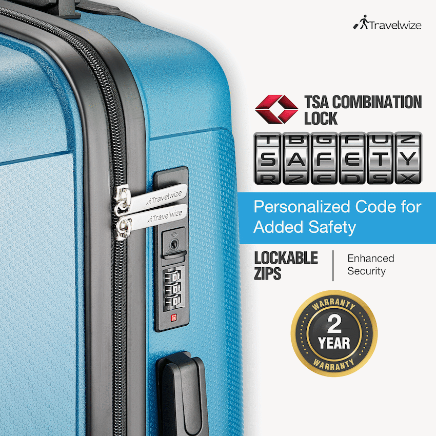 Travelwize Paros PP 4-Wheel Spinner 75cm Luggage - Teal - image 4
