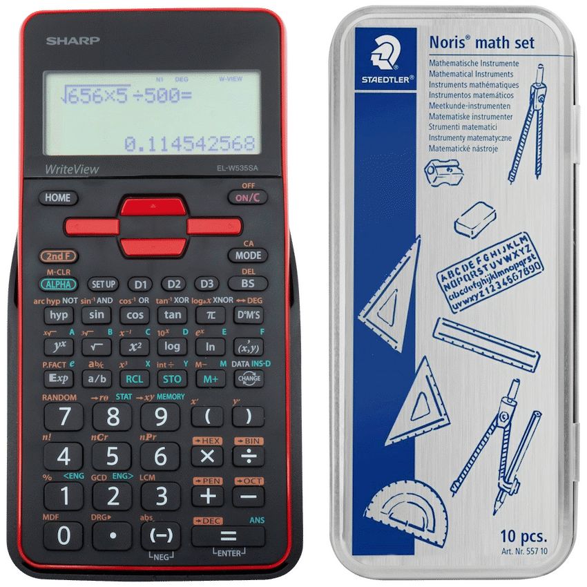 Sharp EL535 Scientific Calculator - 422 Functions- Red - image 4