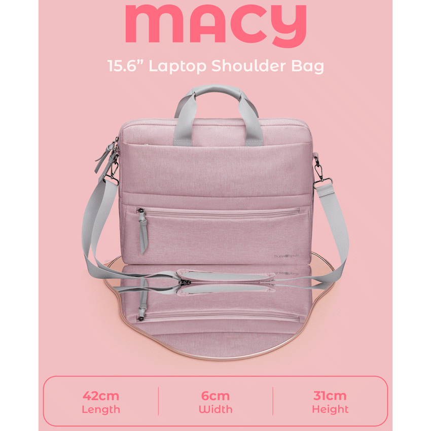SupaNova Macy 15.6" Laptop Shoulder Bag Pink - image 4