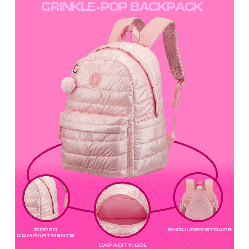 Quest Crinkle-Pop Backpack Pink - image 4