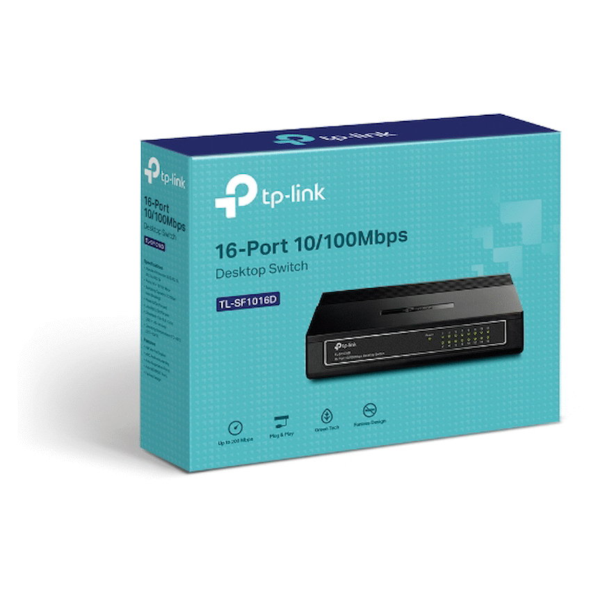 TP-Link TL-SF1016D 16-Port 10/100Mbps Desktop Switch - image 4