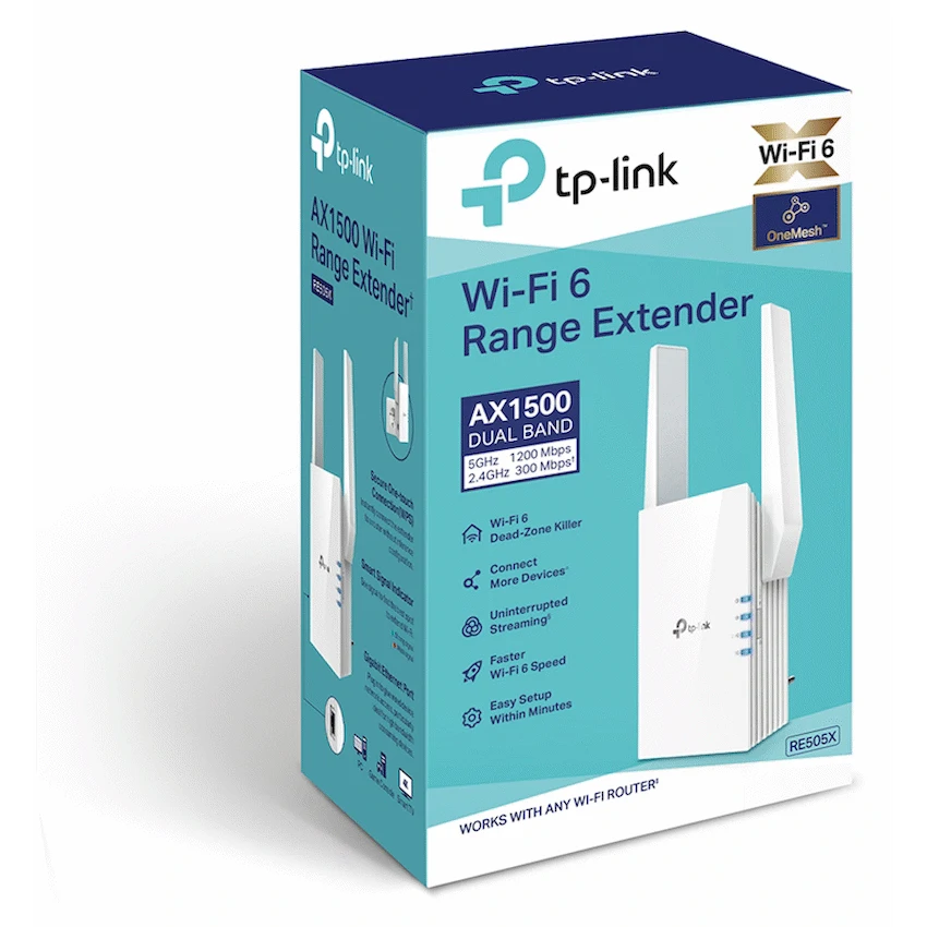 TP-Link RE500X AX1500 Wi-Fi 6 Range Extender - image 4