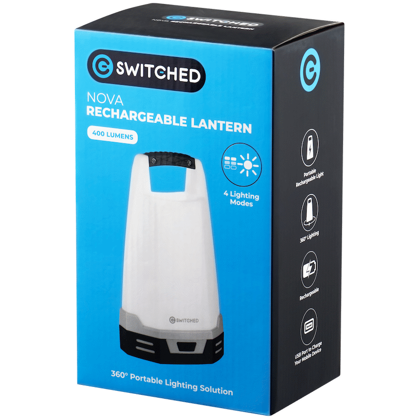 Switched Nova Rechargeable Lantern - Grey - image 4