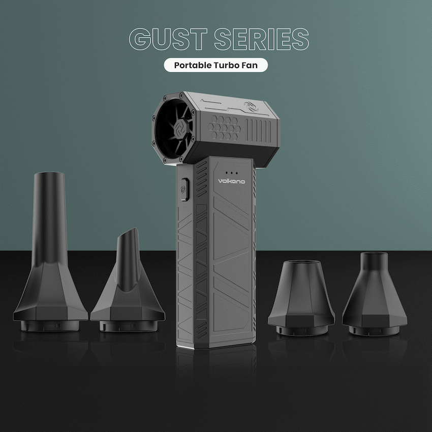 Volkano Gust Series Portable Turbo Fan - Black - image 4