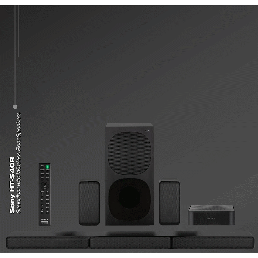 Sony HT-S40R 600w 5.1ch Soundbar with Wireless Rear Speakers - image 4