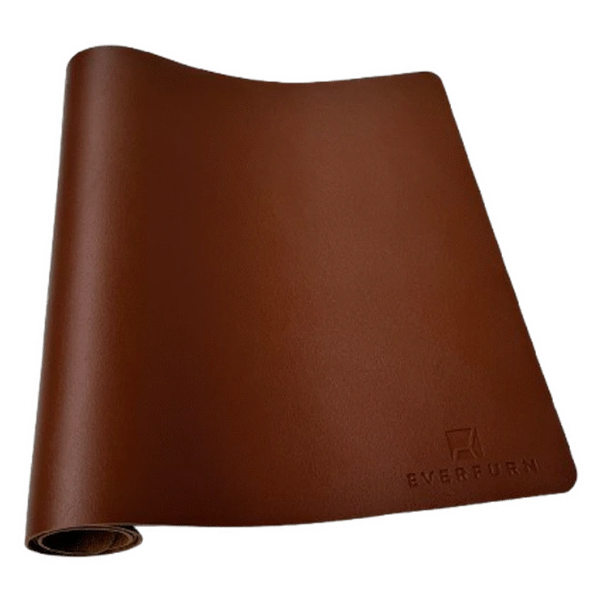 Everfurn Prime Faux Leather Desk Mat - Brown - image 4