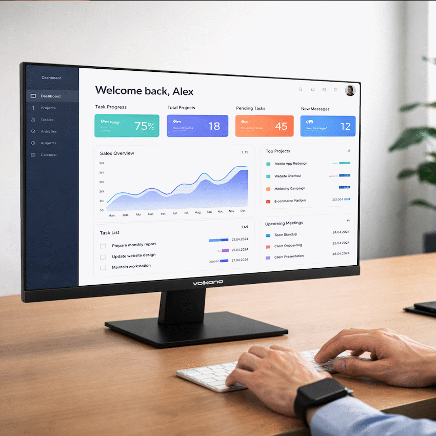 Volkano 24-inch Full HD IPS Monitor with HDMI/VGA, 100 Hz - image 4