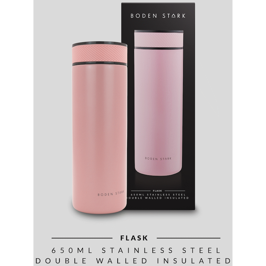 Boden Stark 650ml Flask - Pink - image 4