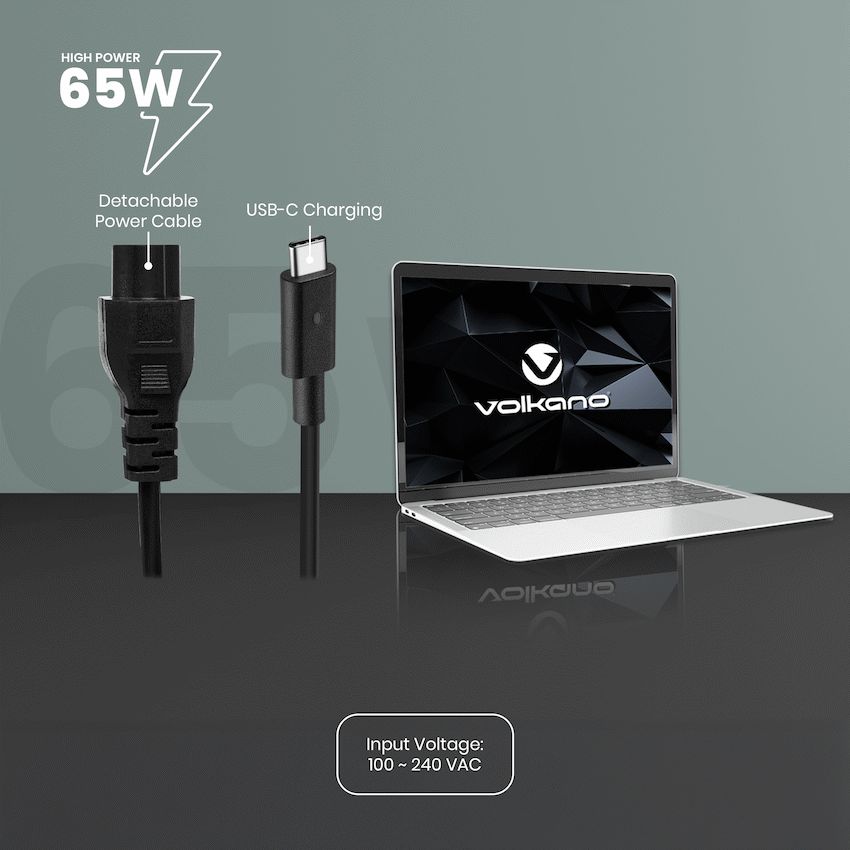 Volkano Brio Slimline series Type-C 65W Laptop Charger - image 4