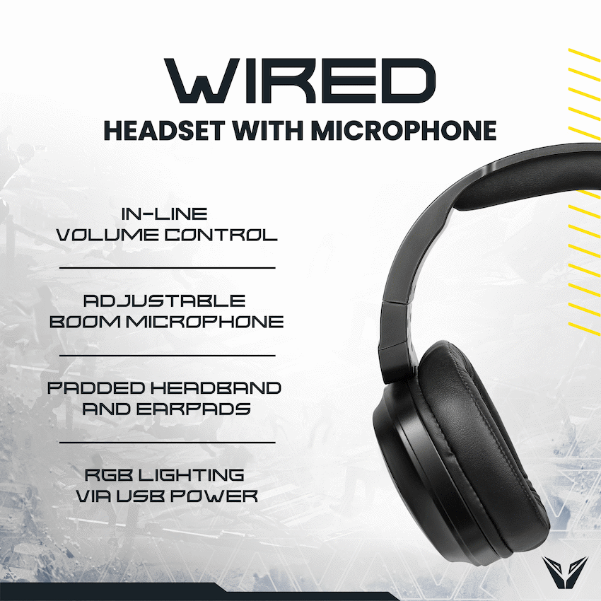 VX Gaming Thunder series Gaming Headset RGB - image 4