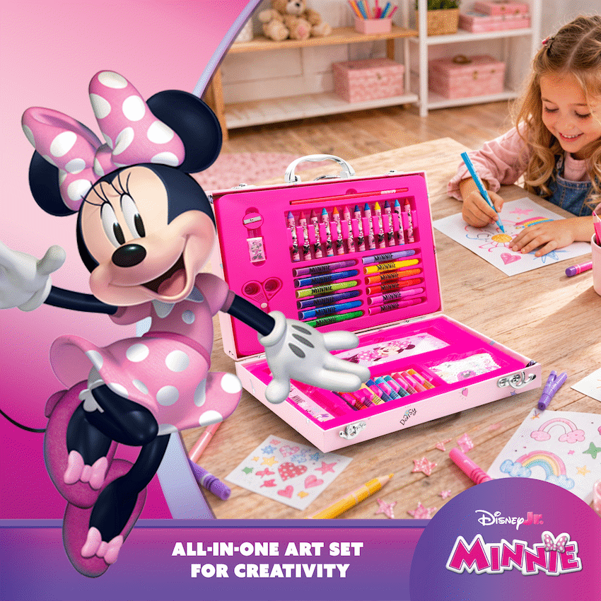 42-Piece Colouring Stationery Briefcase - Minnie Mouse - image 4