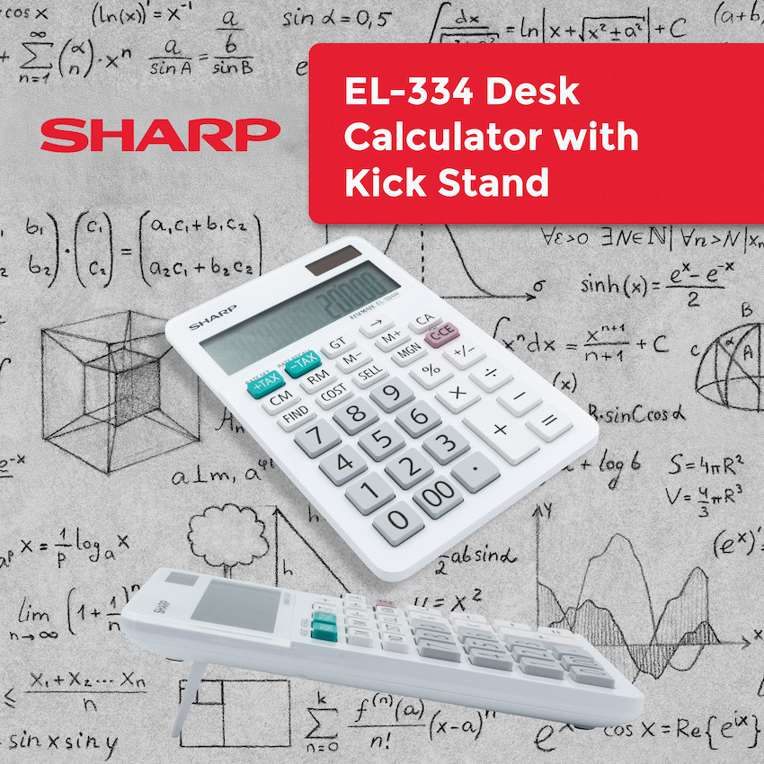 Sharp ElsiMate EL334WB - 12 Digit Desk Calculator - image 4