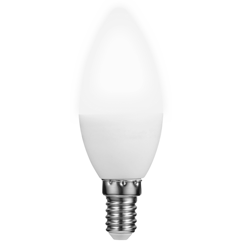 Switched 5w Candle LED Light Bulb E14 - Cool White - image 4