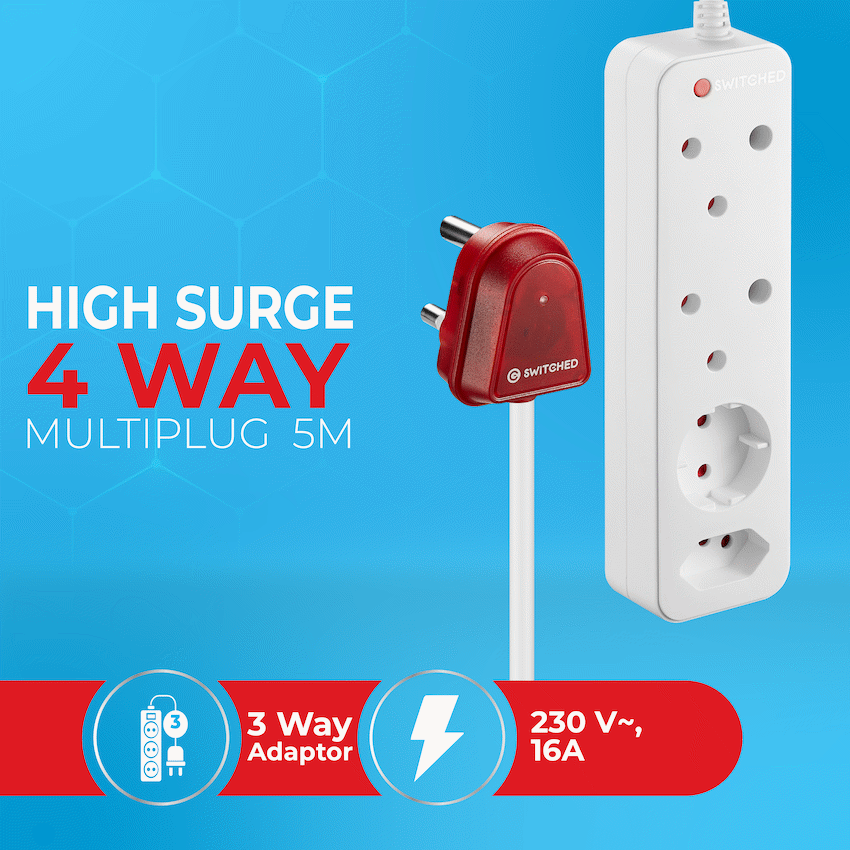 Switched High Surge 4-Way Multiplug 5m 1140J - image 4