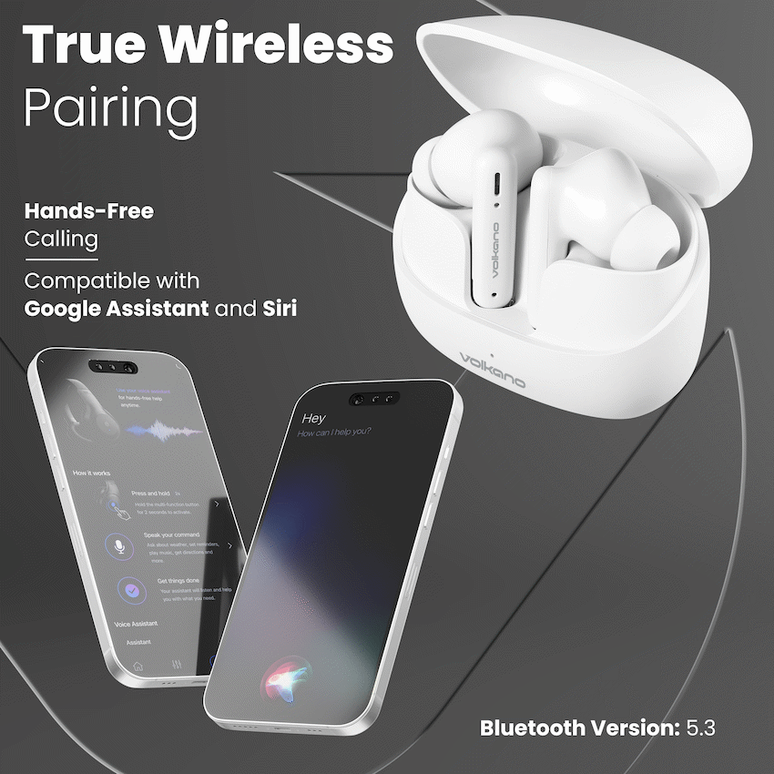 Volkano Jupiter Series TWS Earphones - White - image 4