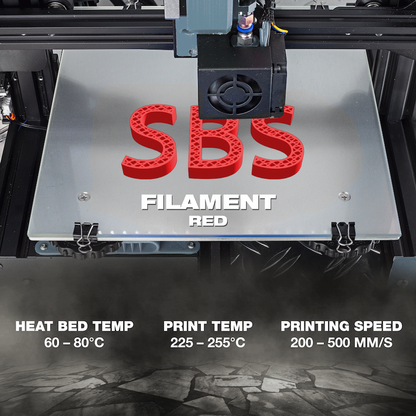 SA Filament SBS Filament - Red 1kg - image 4