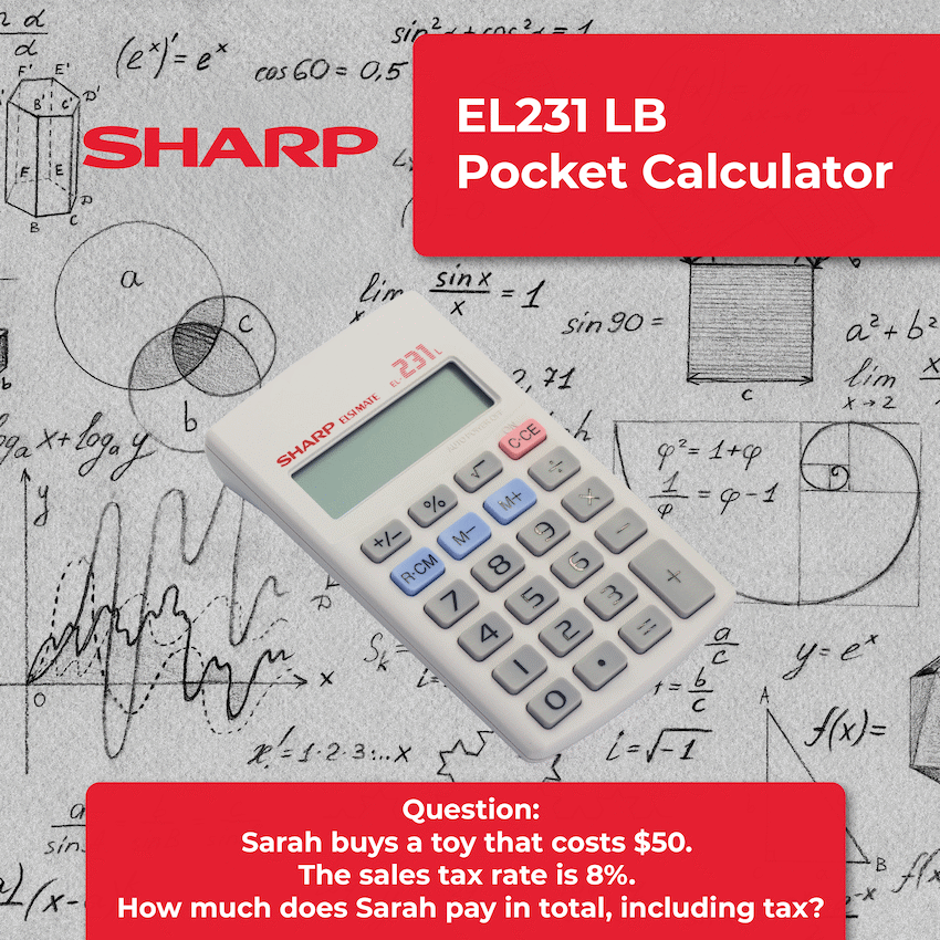 Sharp EL231 LB Pocket Calculator - image 4