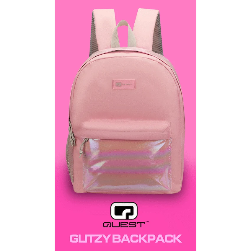 Quest Glitzy Backpack Pink - image 4