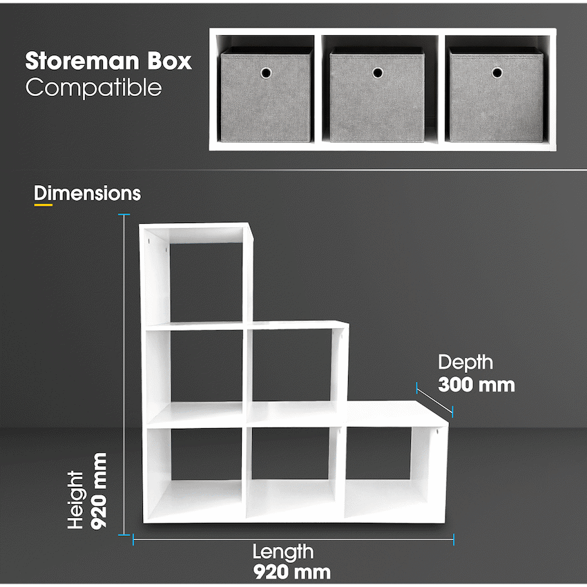 Everfurn Hexagon Bookshelf, High Pressure Laminate - image 4