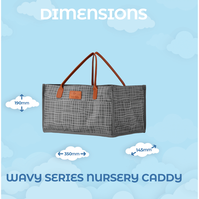 Totes Babe Wavy Series Nursery Caddy Grey - image 4