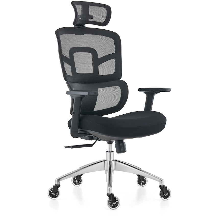 Everfurn Premium Graphite Ergo High Back Chair - Black - image 4